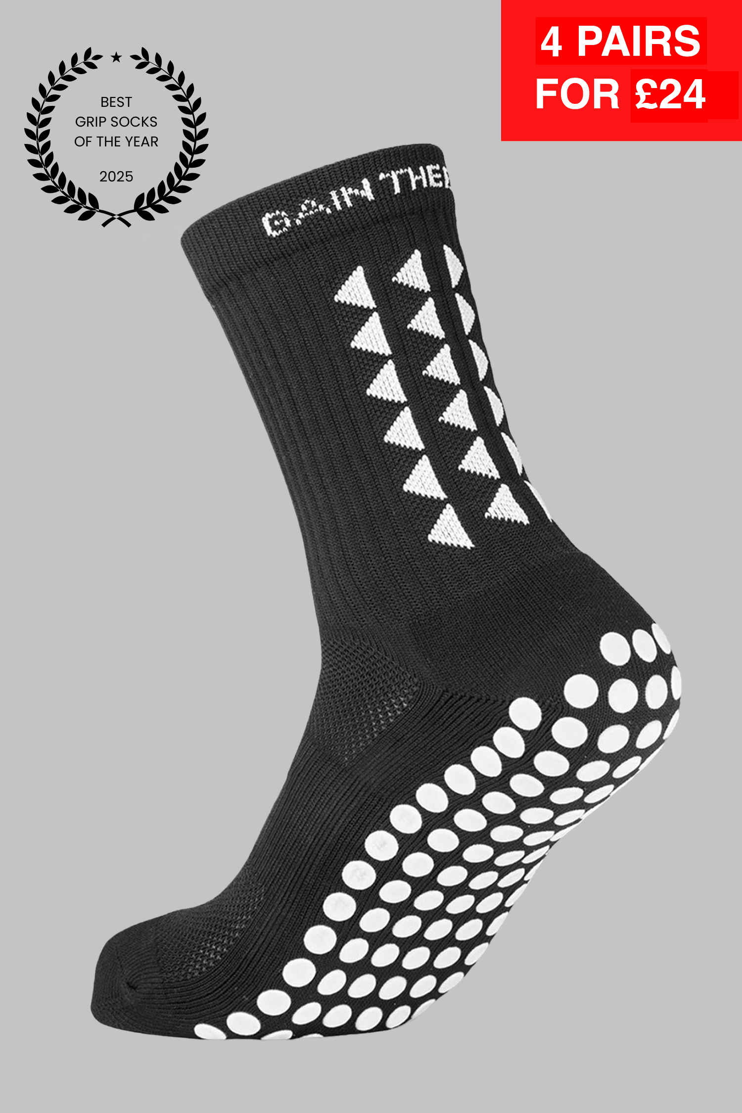 GRIP SOCKS 3.0 MidCalf Length - Black