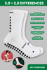 GRIP SOCKS 3.0  MidCalf Length - White - Gain The Edge Official